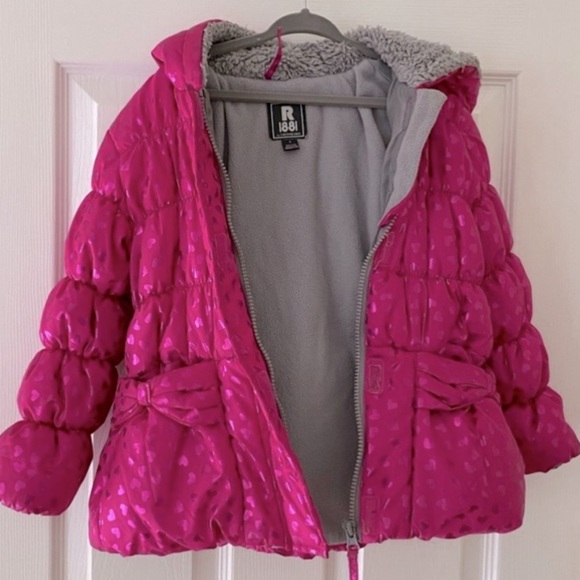 Hot Pink Winter Jacket Kids - Picture 2 of 5